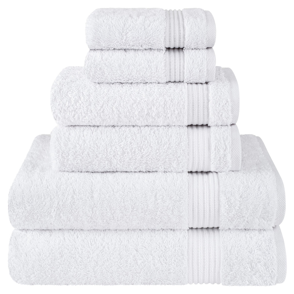 American Soft Linen Bekos 100% Cotton 6-Piece Turkish Bath Towel Sets, Wholesale Luxury Bath Towels