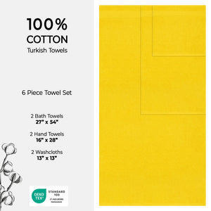 American Soft Linen Bekos 100% Cotton 6-Piece Turkish Bath Towel Sets, Wholesale Luxury Bath Towels