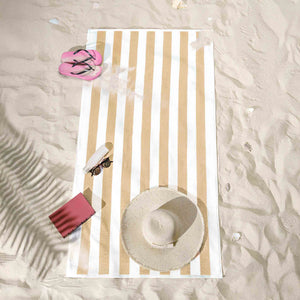 American Soft Linen, Premium Cotton 4 Pack Beach Towels, 30" x 60" Cabana Striped Pool Towels