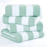 American Soft Linen, Premium Cotton 4 Pack Beach Towels, 30" x 60" Cabana Striped Pool Towels