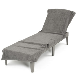 American Soft Linen Chaise Lounge Covers with Pocket, Premium Cotton Pool Chair Lounge Towels, 86x32 Inches-16 Set Case Pack