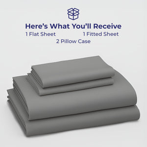 American Soft Linen Luxury 100% Cotton Sateen Weave Sheets Set - Premium Bed Sheet Sets