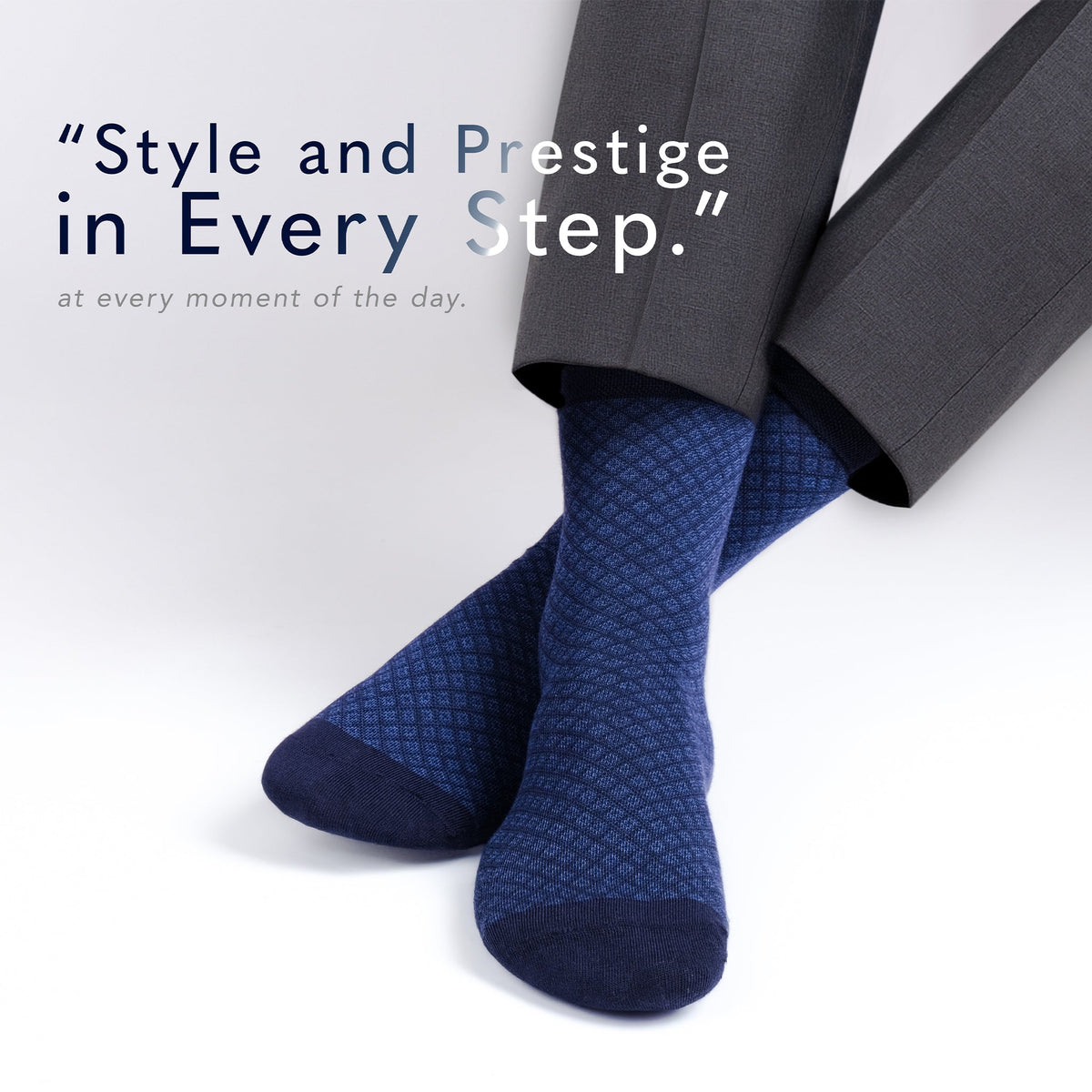 American Soft Linen Men’s Dress Socks – Premium Patterned Crew Socks in Gift Box Organizer