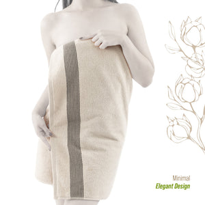 American Soft Linen Pleated Collection 100% Combed Cotton Luxury 6 Piece Towel Set, Zero Twist Ultra Soft and Plush 460 GSM Towels for Bathroom