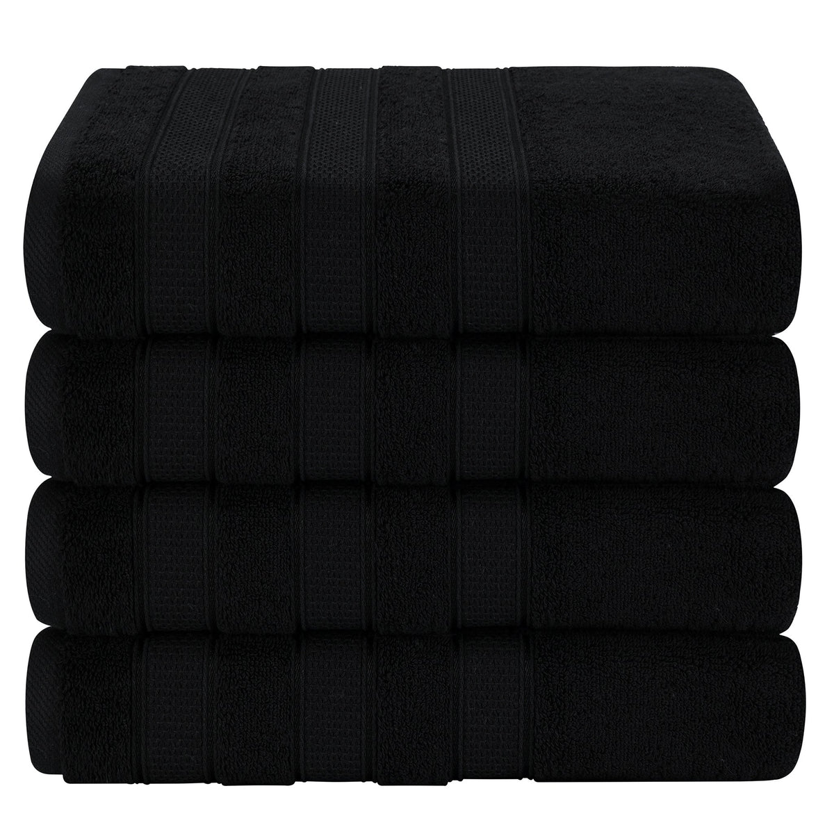 Salem 4 Piece 100% Cotton Luxury Turkish Bath Towel Sets