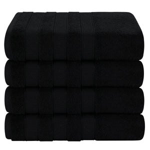 Salem 4 Piece 100% Cotton Luxury Turkish Bath Towel Sets