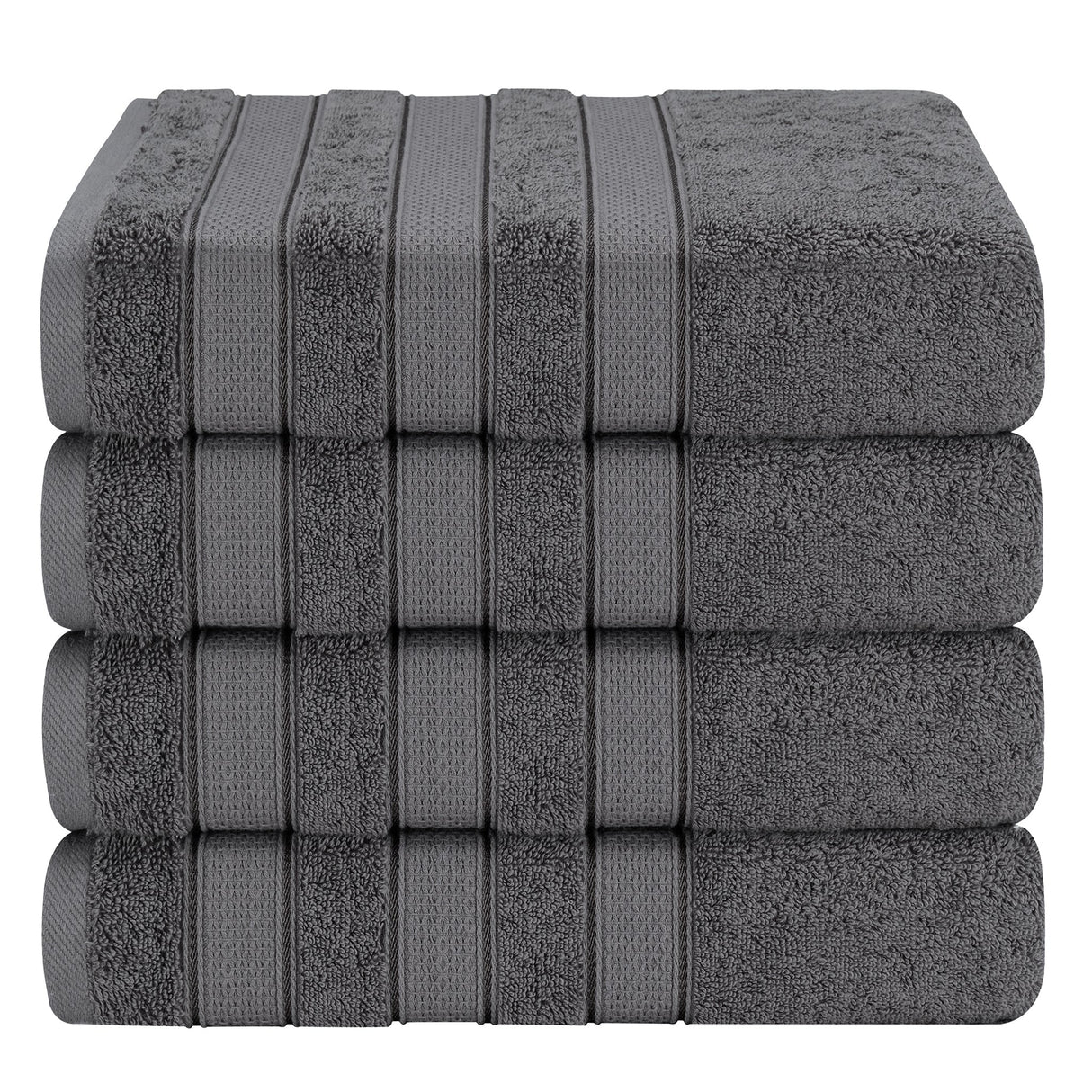 Salem 4 Piece 100% Cotton Luxury Turkish Bath Towel Sets