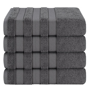 Salem 4 Piece 100% Cotton Luxury Turkish Bath Towel Sets