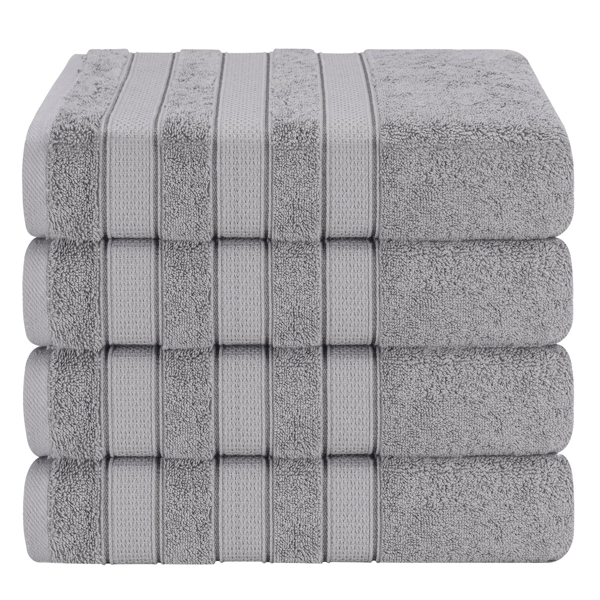 Salem 4 Piece 100% Cotton Luxury Turkish Bath Towel Sets