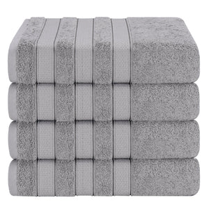 Salem 4 Piece 100% Cotton Luxury Turkish Bath Towel Sets