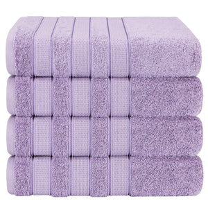 Salem 4 Piece 100% Cotton Luxury Turkish Bath Towel Sets