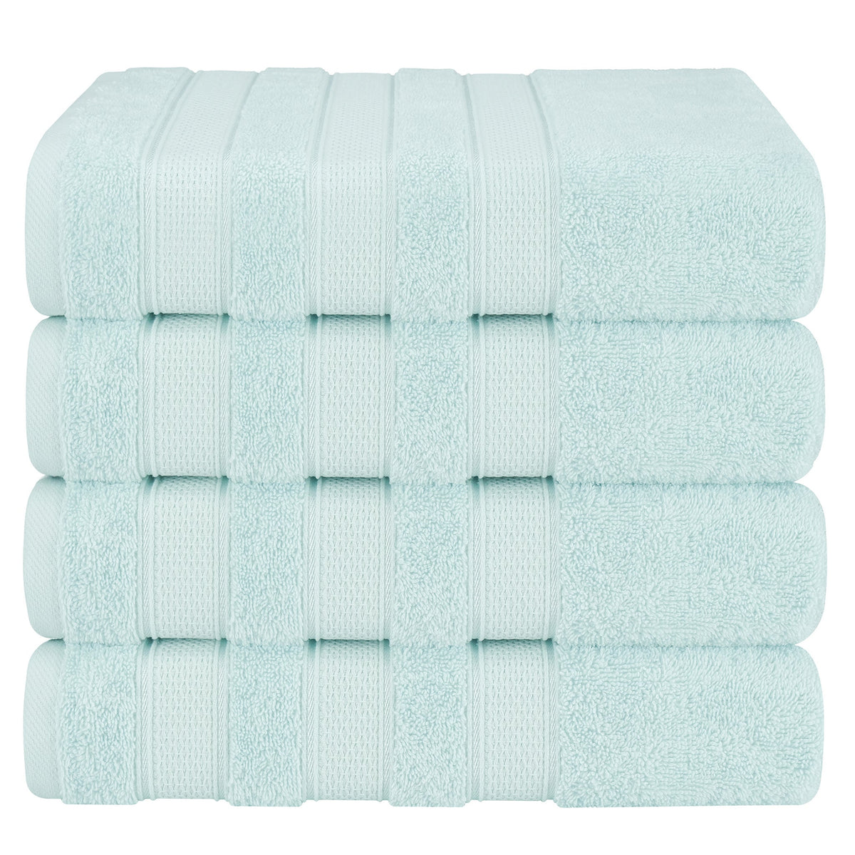 Salem 4 Piece 100% Cotton Luxury Turkish Bath Towel Sets
