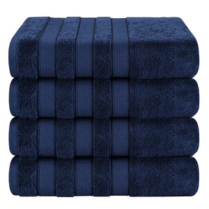 Salem 4 Piece 100% Cotton Luxury Turkish Bath Towel Sets