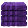 Salem 4 Piece 100% Cotton Luxury Turkish Bath Towel Sets