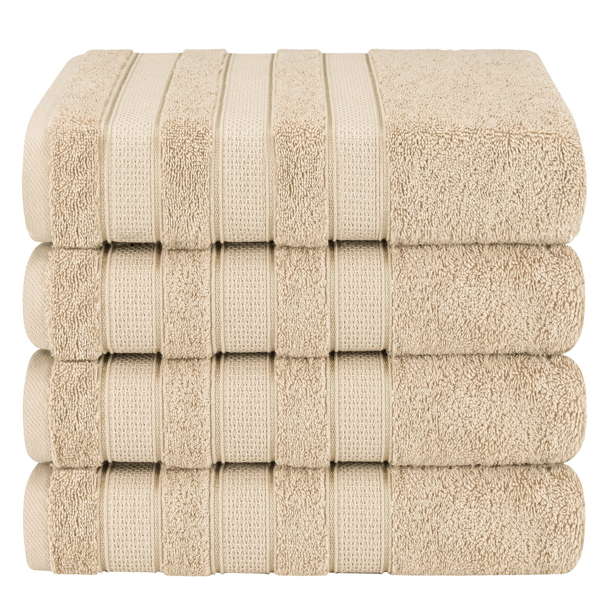 Salem 4 Piece 100% Cotton Luxury Turkish Bath Towel Sets