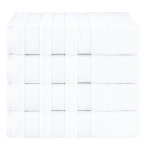 Salem 4 Piece 100% Cotton Luxury Turkish Bath Towel Sets