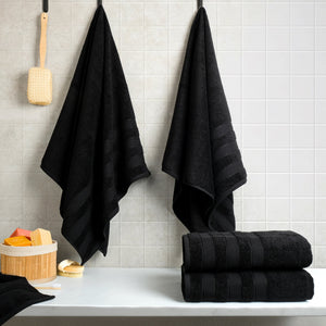 Salem 4 Piece 100% Cotton Luxury Turkish Bath Towel Sets