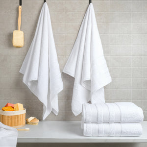 Salem 4 Piece 100% Cotton Luxury Turkish Bath Towel Sets