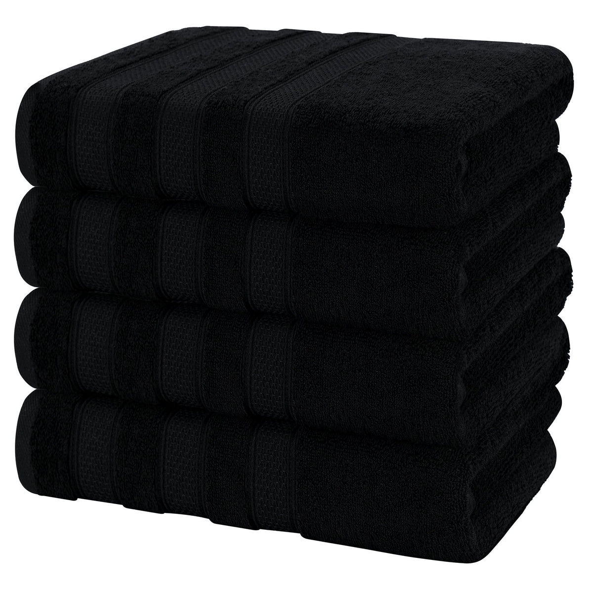 Salem 4 Piece 100% Cotton Luxury Turkish Bath Towel Sets