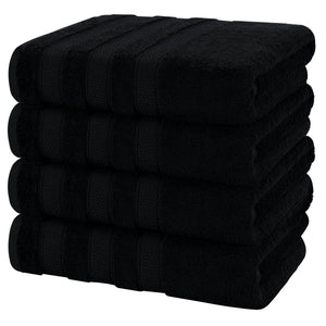 Salem 4 Piece 100% Cotton Luxury Turkish Bath Towel Sets