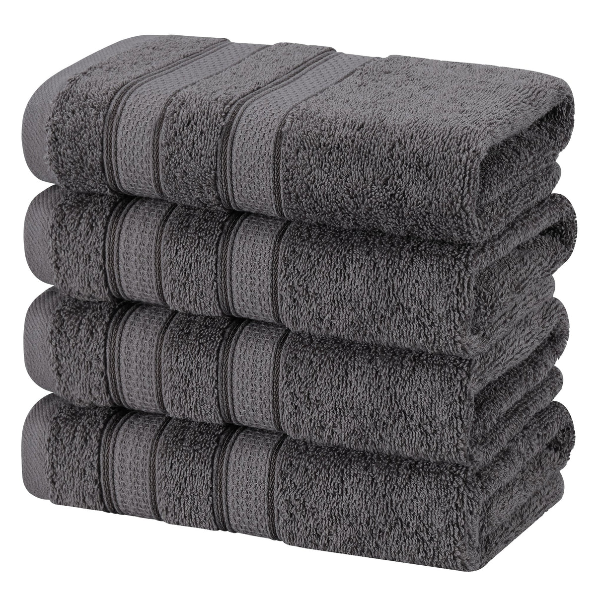 Salem 4 Piece 100% Cotton Luxury Turkish Bath Towel Sets