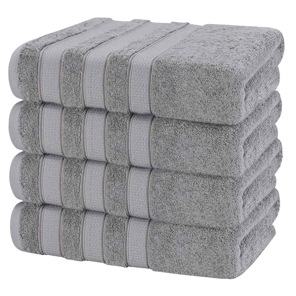 Salem 4 Piece 100% Cotton Luxury Turkish Bath Towel Sets