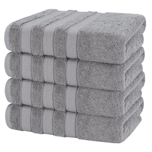 Salem 4 Piece 100% Cotton Luxury Turkish Bath Towel Sets