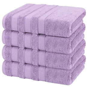 Salem 4 Piece 100% Cotton Luxury Turkish Bath Towel Sets