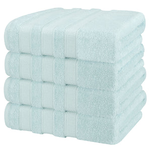 Salem 4 Piece 100% Cotton Luxury Turkish Bath Towel Sets