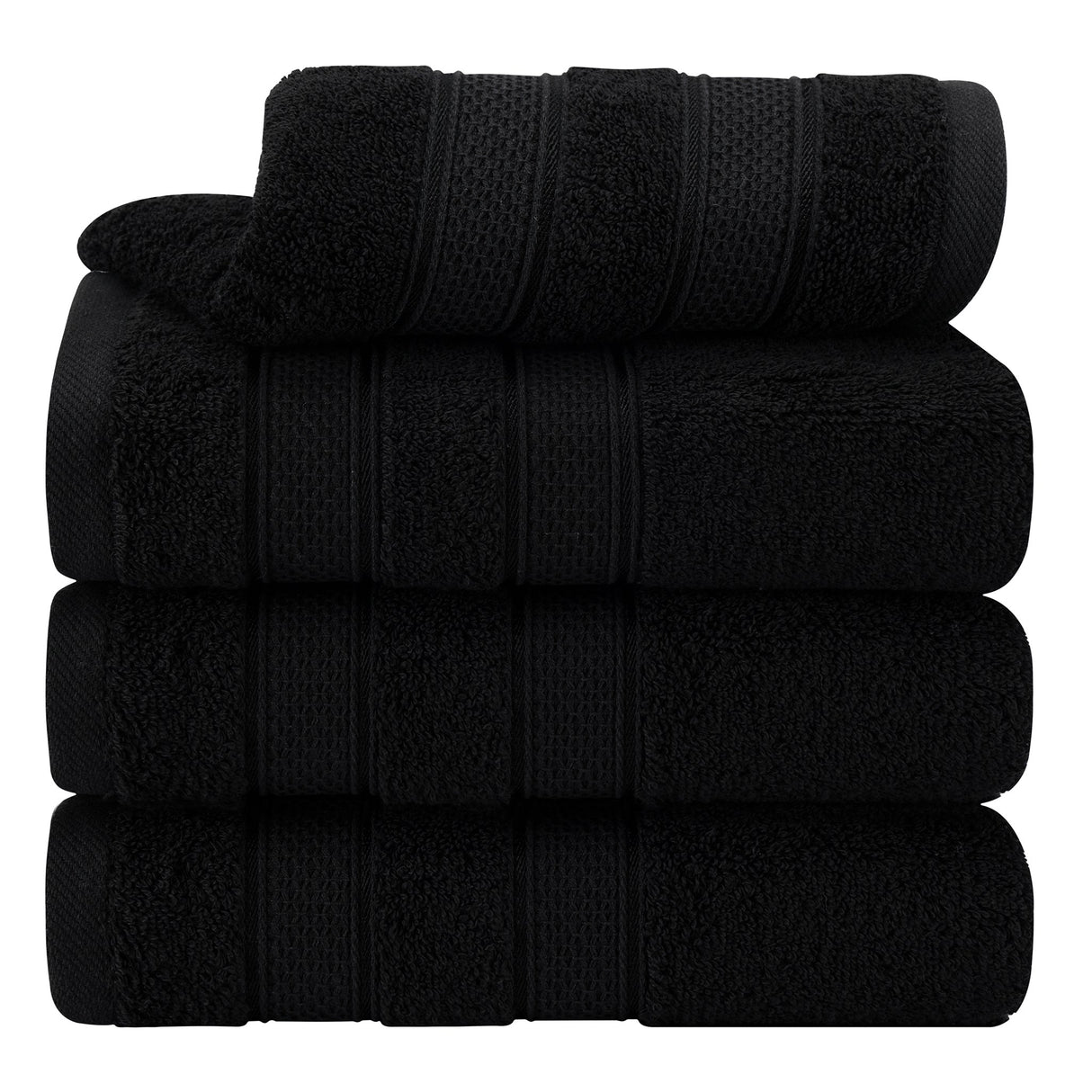 Salem 4 Piece 100% Cotton Luxury Turkish Hand Towel Sets