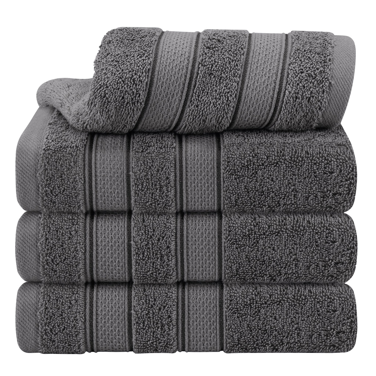 Salem 4 Piece 100% Cotton Luxury Turkish Hand Towel Sets