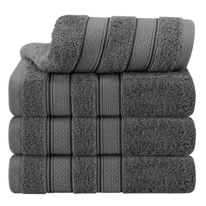 Salem 4 Piece 100% Cotton Luxury Turkish Hand Towel Sets