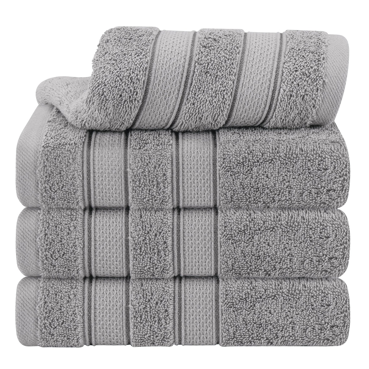 Salem 4 Piece 100% Cotton Luxury Turkish Hand Towel Sets