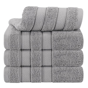 Salem 4 Piece 100% Cotton Luxury Turkish Hand Towel Sets