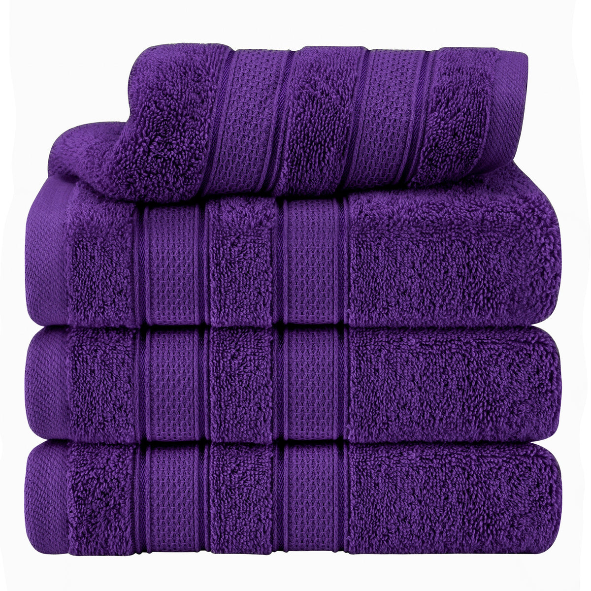 Salem 4 Piece 100% Cotton Luxury Turkish Hand Towel Sets