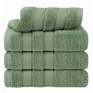Salem 4 Piece 100% Cotton Luxury Turkish Hand Towel Sets