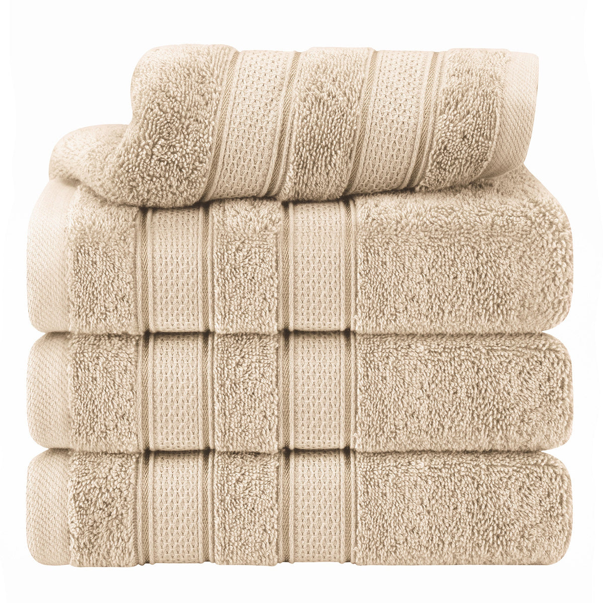 Salem 4 Piece 100% Cotton Luxury Turkish Hand Towel Sets