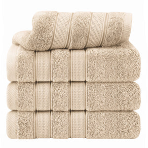 Salem 4 Piece 100% Cotton Luxury Turkish Hand Towel Sets