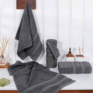 Salem 4 Piece 100% Cotton Luxury Turkish Hand Towel Sets