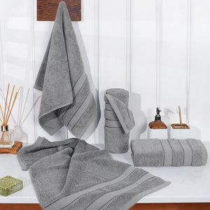 Salem 4 Piece 100% Cotton Luxury Turkish Hand Towel Sets