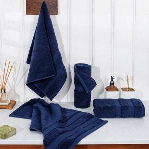 Salem 4 Piece 100% Cotton Luxury Turkish Hand Towel Sets