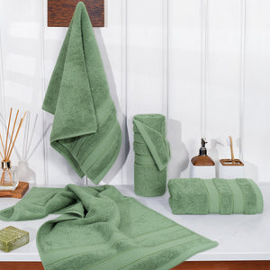 Salem 4 Piece 100% Cotton Luxury Turkish Hand Towel Sets