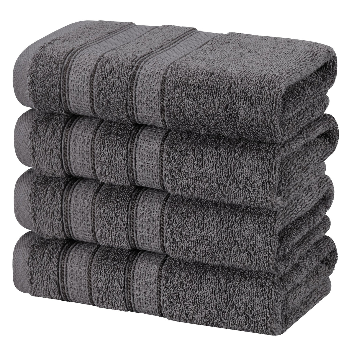 Salem 4 Piece 100% Cotton Luxury Turkish Hand Towel Sets