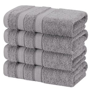 Salem 4 Piece 100% Cotton Luxury Turkish Hand Towel Sets