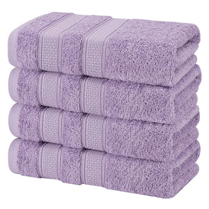 Salem 4 Piece 100% Cotton Luxury Turkish Hand Towel Sets