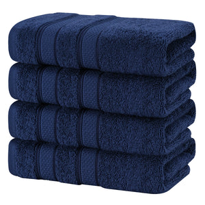Salem 4 Piece 100% Cotton Luxury Turkish Hand Towel Sets