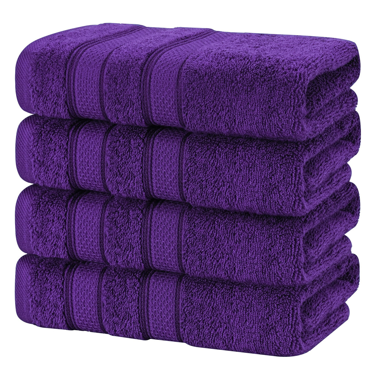 Salem 4 Piece 100% Cotton Luxury Turkish Hand Towel Sets