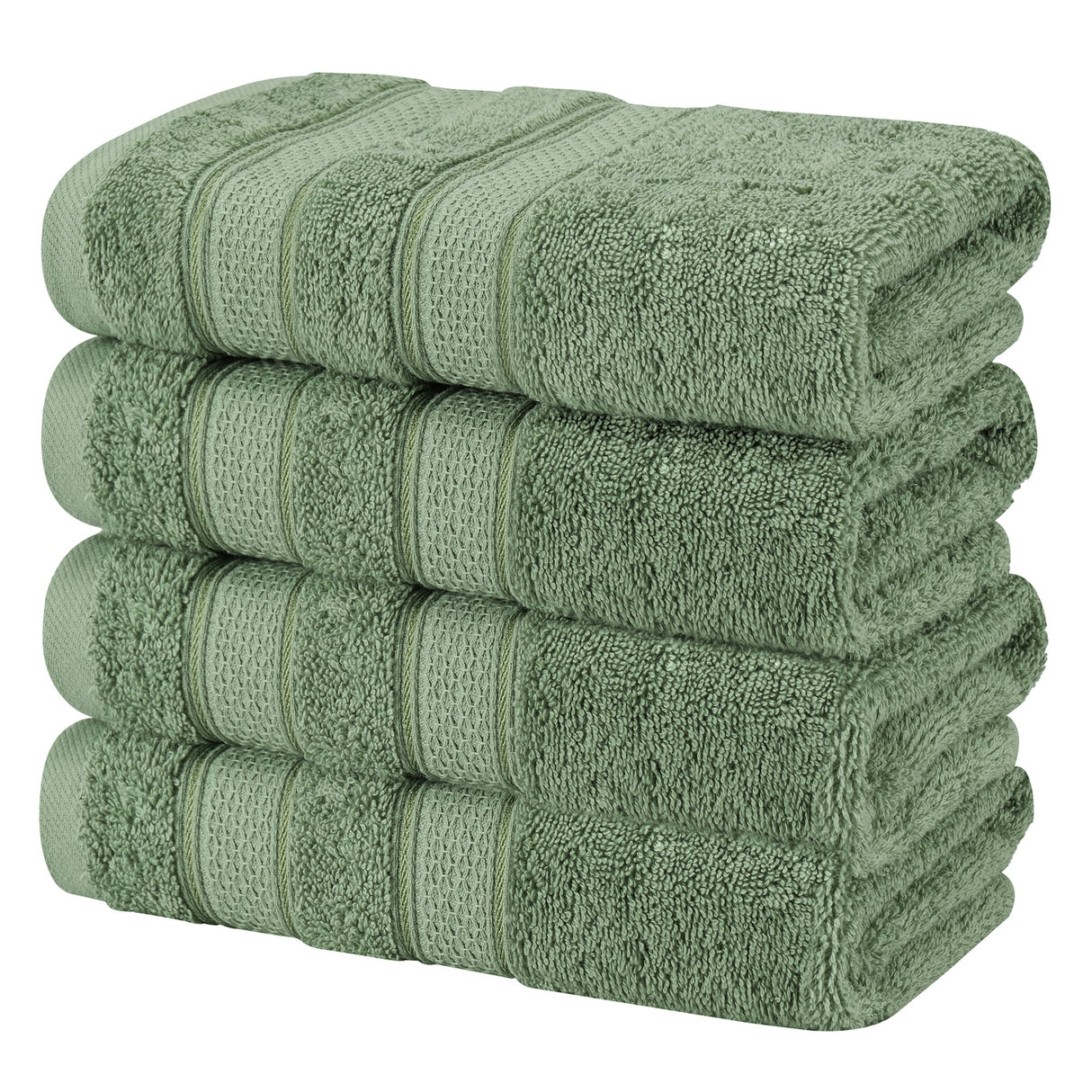 Salem 4 Piece 100% Cotton Luxury Turkish Hand Towel Sets