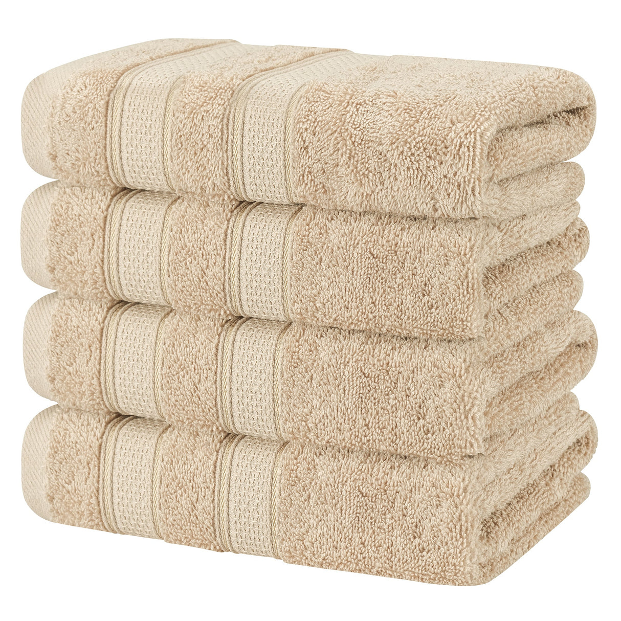 Salem 4 Piece 100% Cotton Luxury Turkish Hand Towel Sets