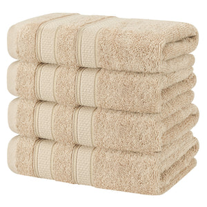 Salem 4 Piece 100% Cotton Luxury Turkish Hand Towel Sets